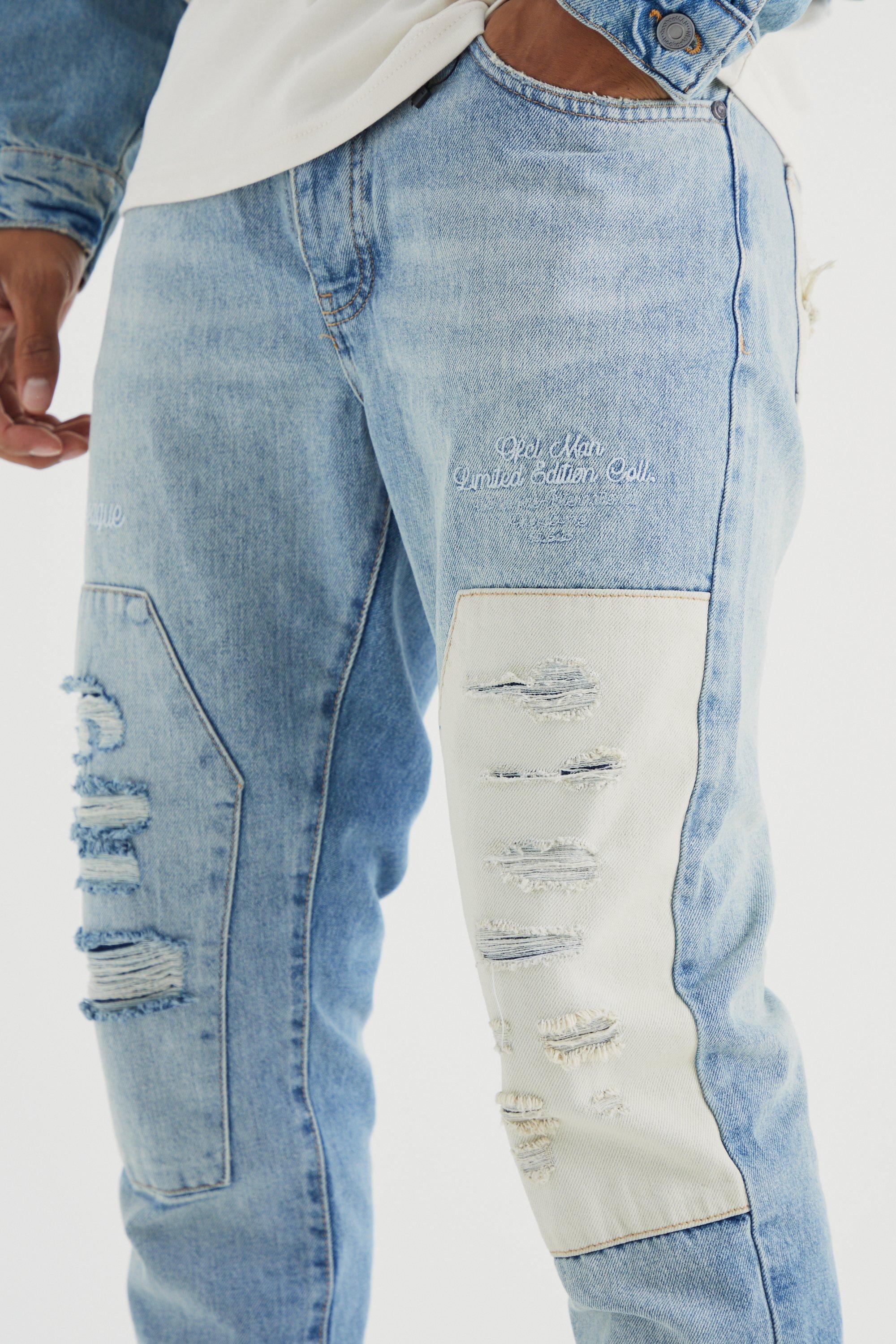 Slim store distressed jeans